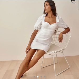 Reformation Spring Dress in White! Great Condition!